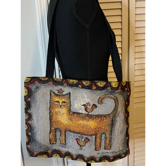 Cindy Shamp Love My Cat Rectangular Tapestry‎ Tote Bag - Picture 4 of 6